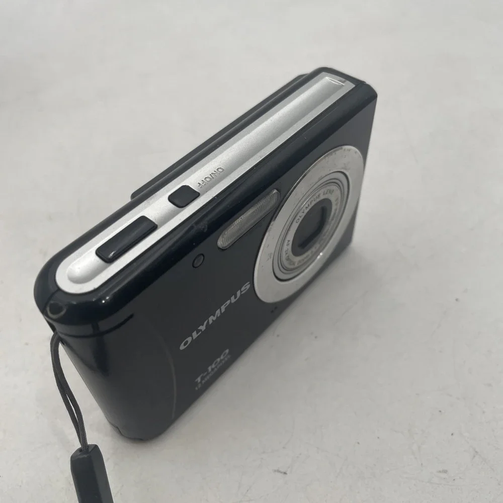 Olympus T-100 12.0MP Digital Camera 3X Zoom+New Battery-TESTED